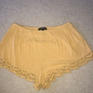 Forever 21 Yellow Shorts